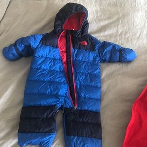 3-6 month old The North Face full body